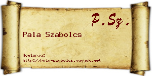 Pala Szabolcs névjegykártya